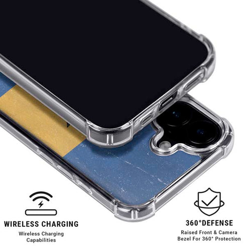 Barbados Flag Distressed iPhone 17 MagSafe Case